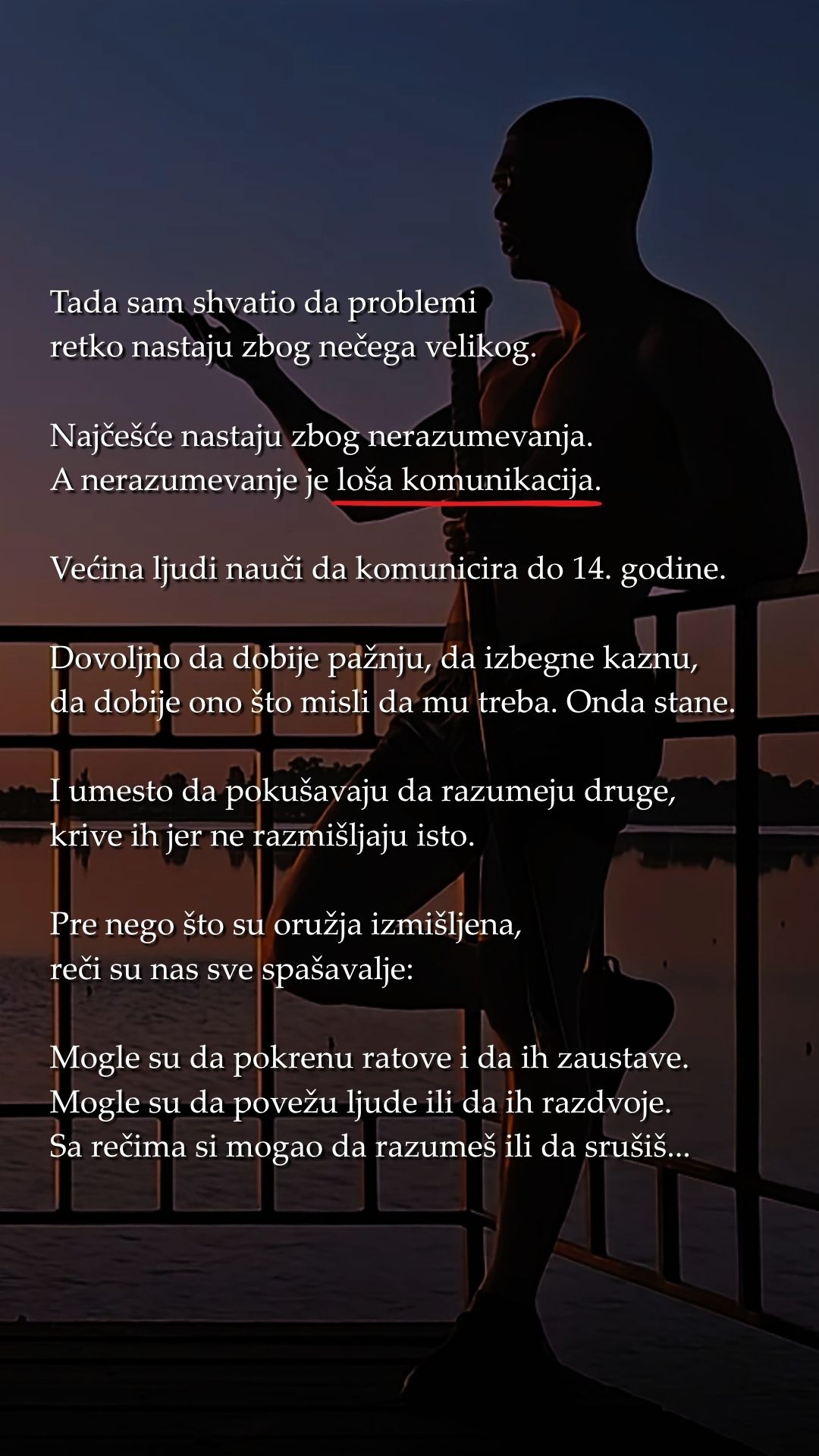 Problemi nastaju zbog nerazumevanja